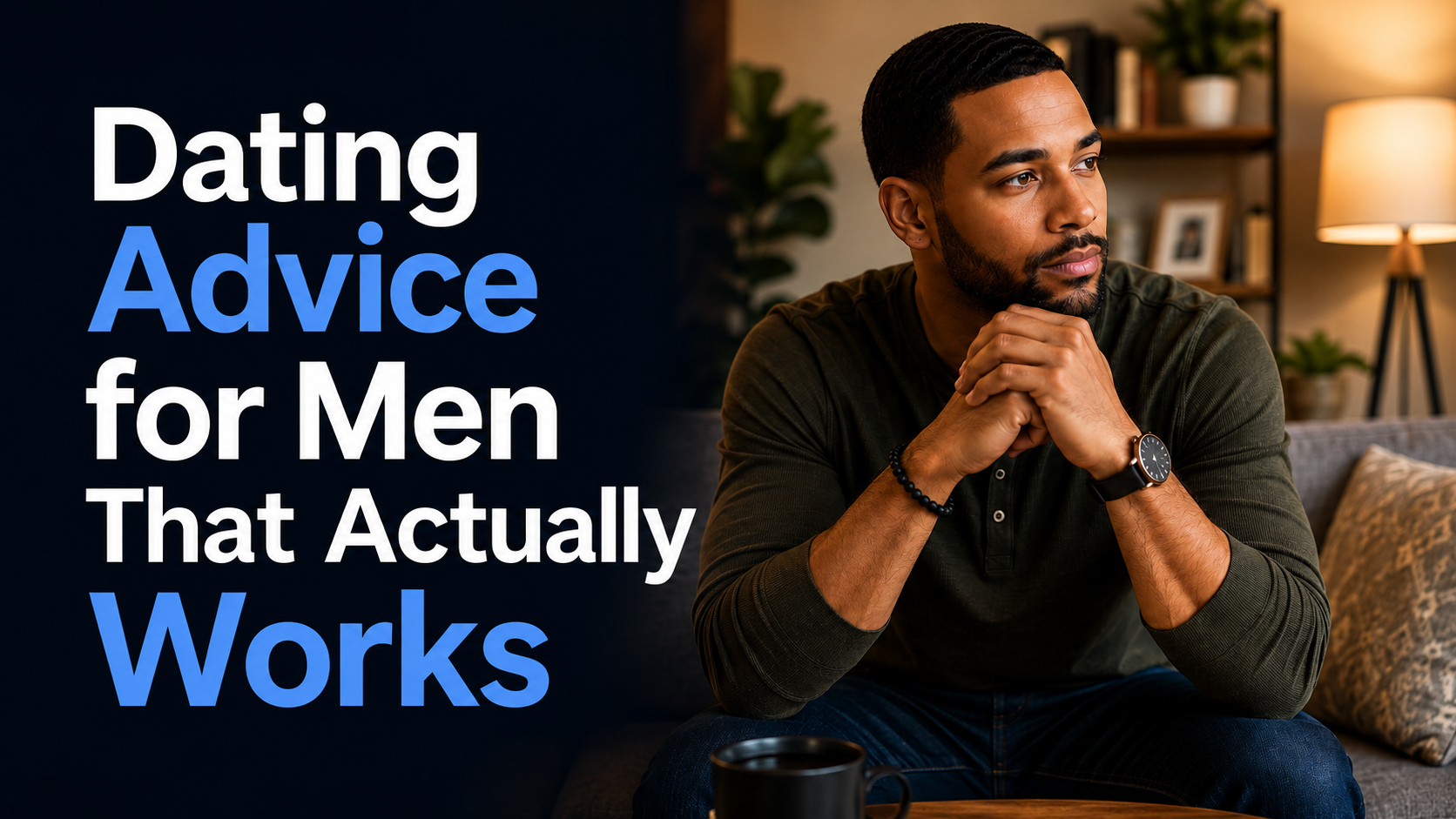 Man considering practical dating advice that actually works.