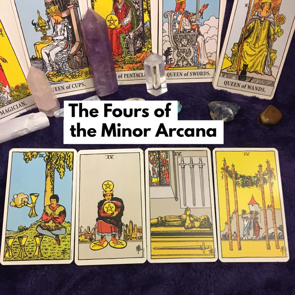 The Fours of the Minor Arcana