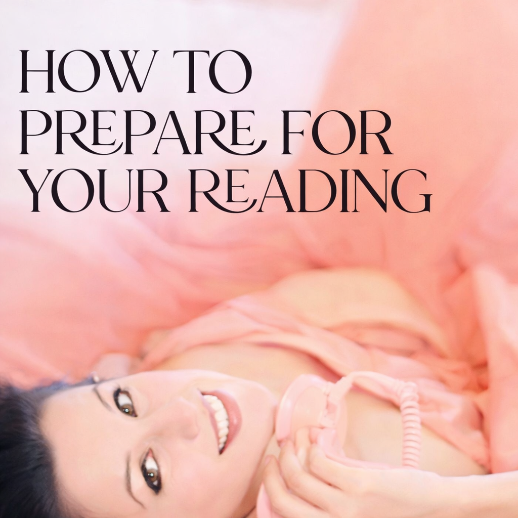 Woman smiling while holding a phone, representing how to prepare for a phone psychic reading and what to expect during a session