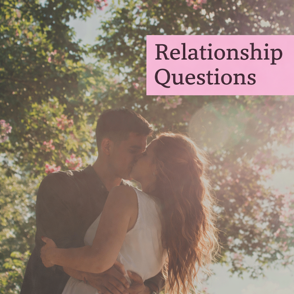 Relationship questions image showing couple in love representing emotional connection and seeking clarity from a psychic reading