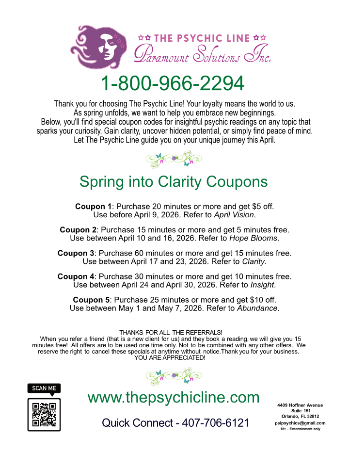Spring Specials