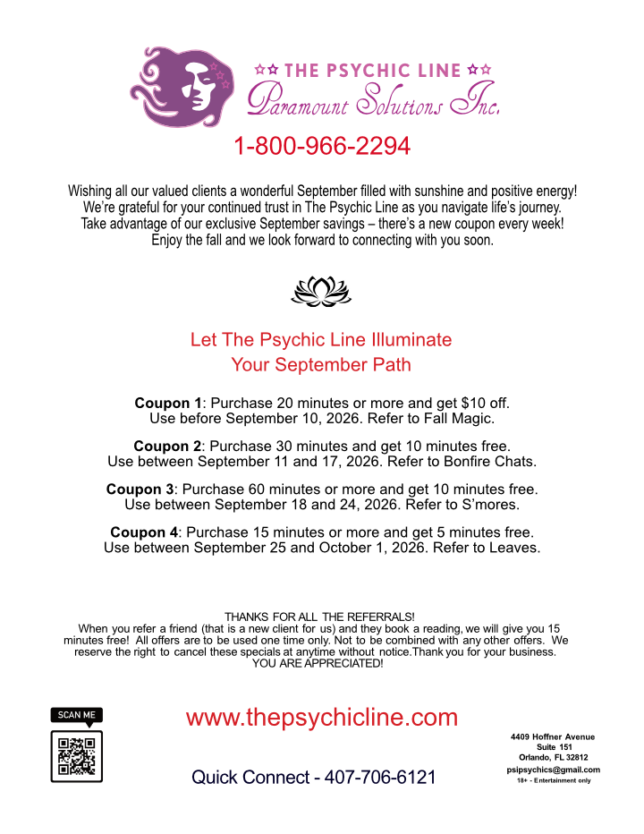 September Specials!