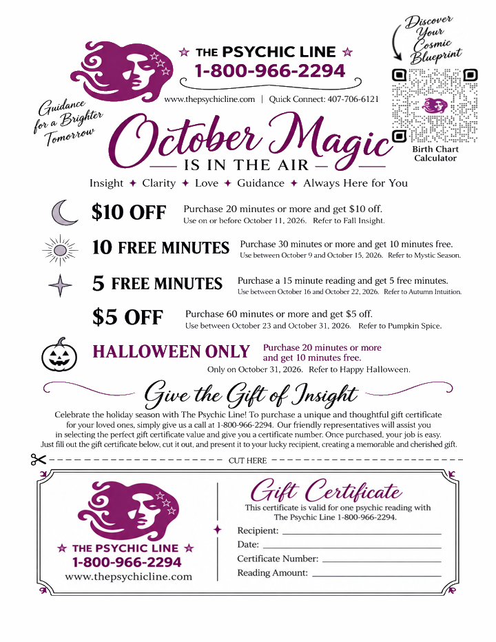 October Specials!