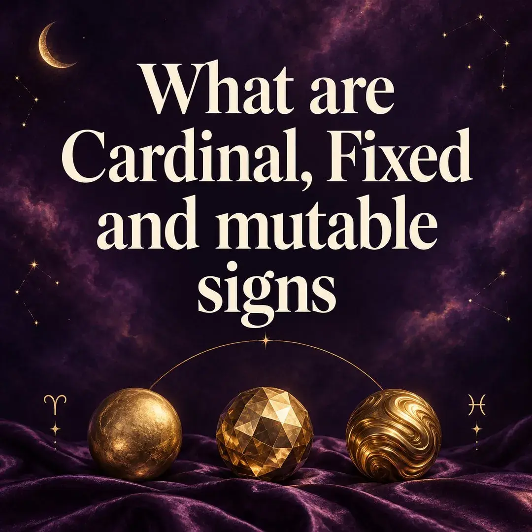 Cardinal, fixed and mutable signs