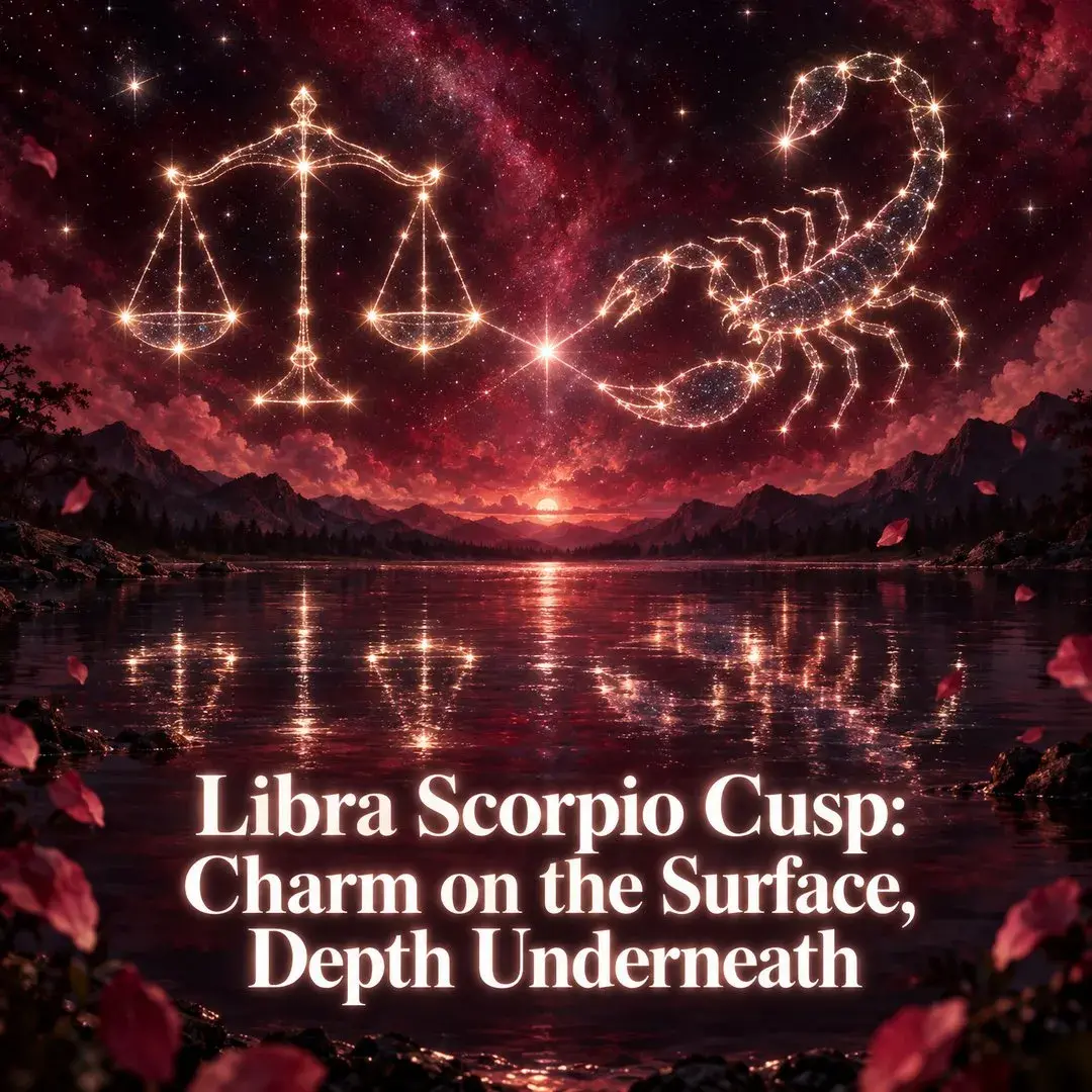 Libra and Scorpio constellations over a lake