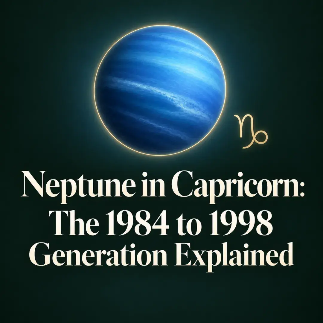 Neptune in Capricorn generation from 1984 to 1998.
