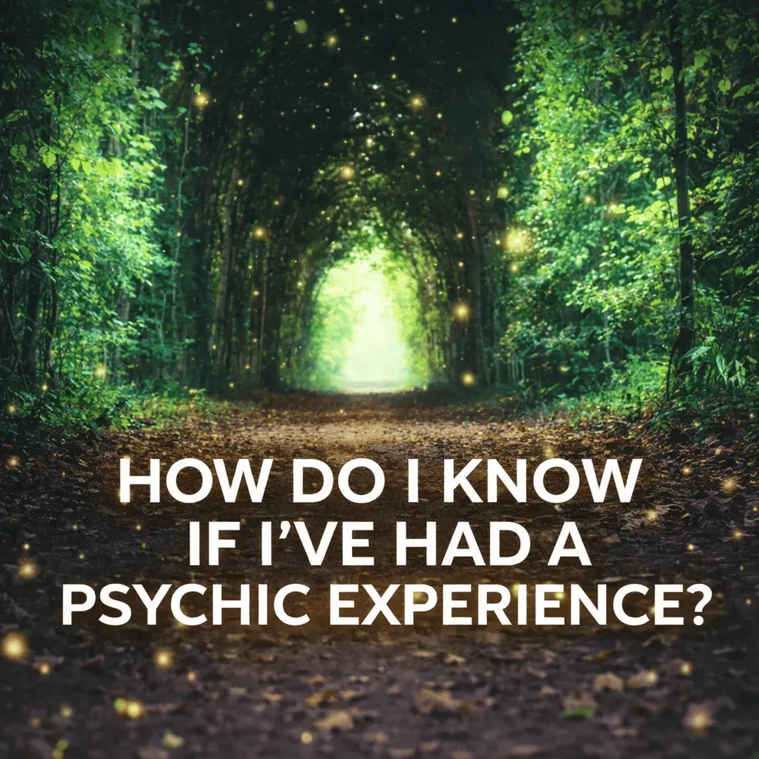How do I know if I’ve had a psychic experience forest path with glowing light intuitive awakening concept