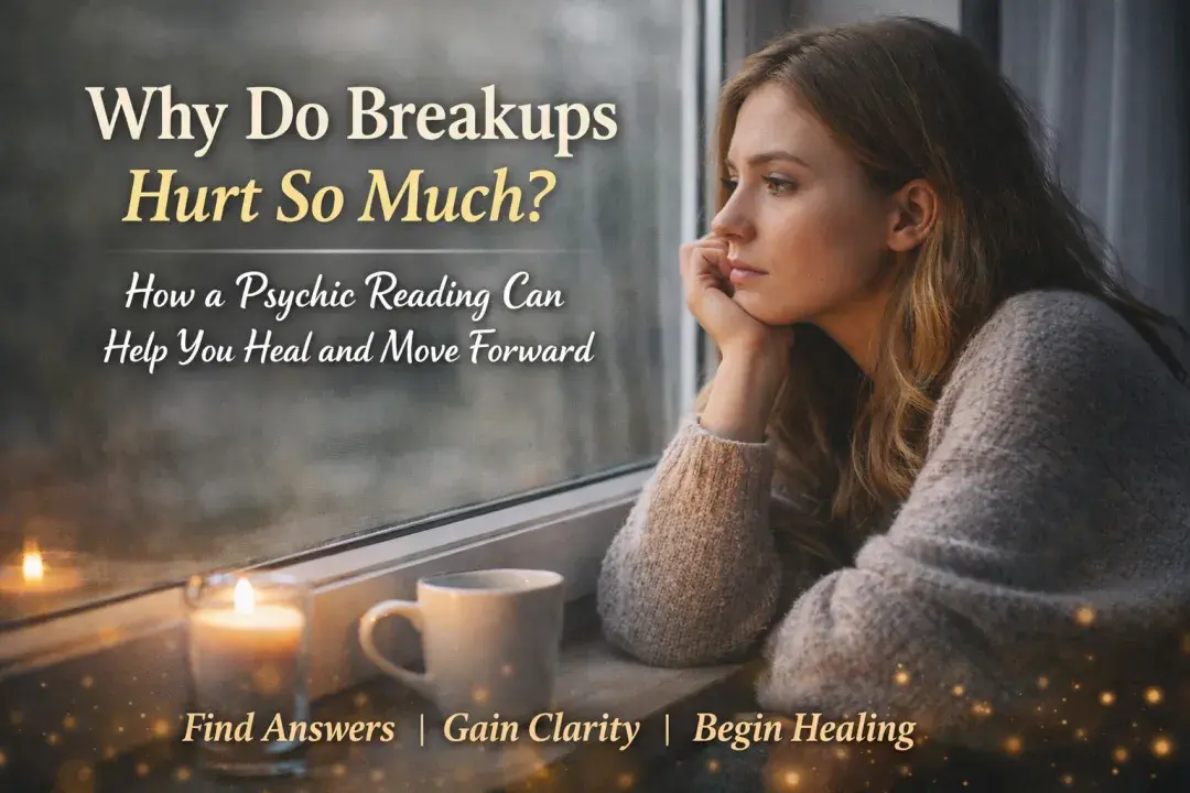 Woman reflecting after a breakup as psychic guidance offers emotional clarity and healing