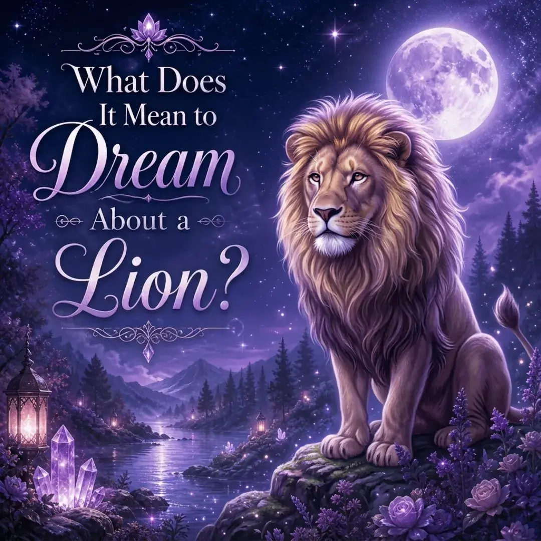 Regal lion sitting under a full moon