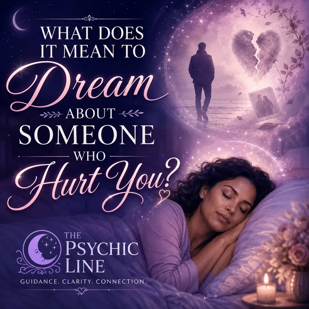 Woman sleeping peacefully while dreaming about someone who hurt her, with a broken heart and emotional memory imagery representing unresolved pain, healing, and dream interpretation