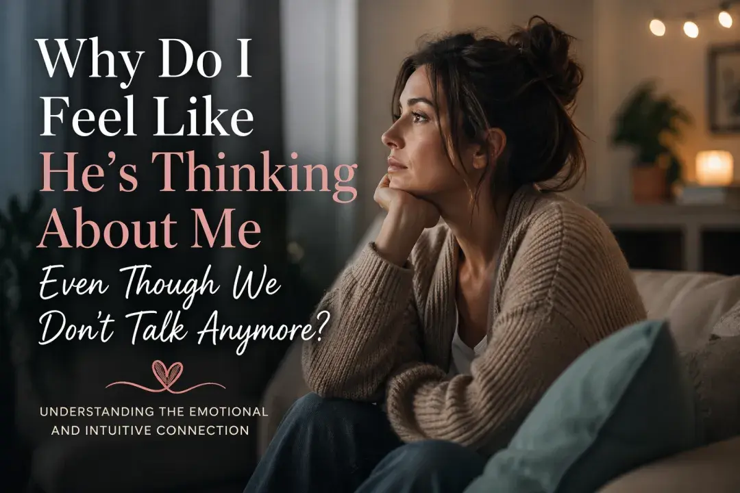 Woman sitting alone at night thinking about an ex and wondering if he is thinking about her after no contact