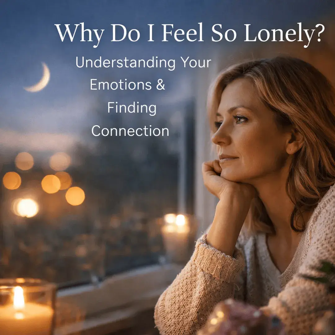 Woman sitting alone in a calm reflective setting representing emotional loneliness and desire for connection and understanding