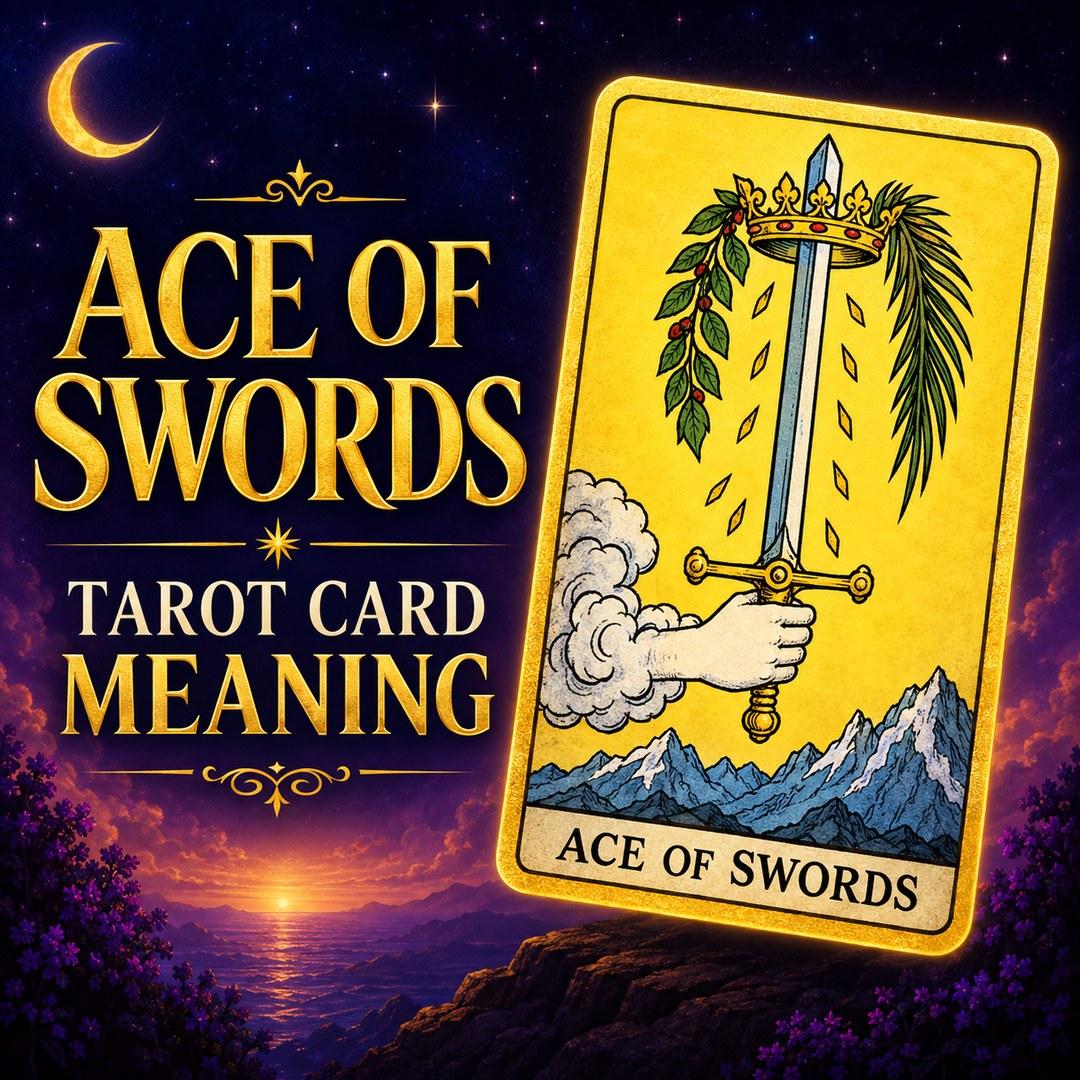 Ace of Swords tarot card showing clarity, truth, breakthrough, and decisive insight.
