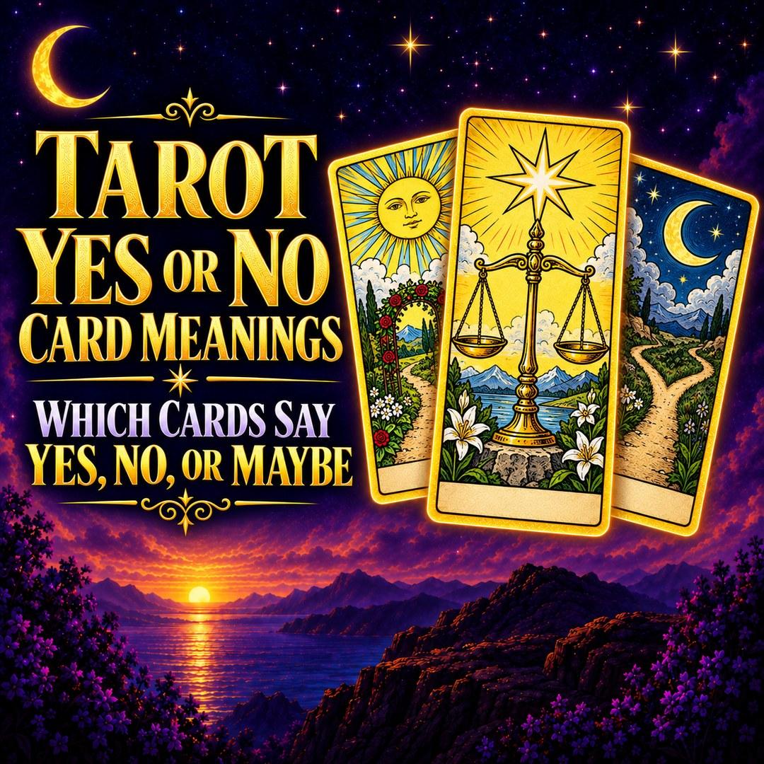 Tarot yes or no guide for cards that indicate yes, no, or maybe.