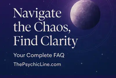 Mercury Retrograde November 2025 cosmic design with glowing planet and text ‘Navigate the Chaos, Find Clarity — The Psychic Line