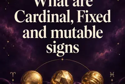 Cardinal, fixed and mutable signs