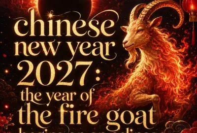 Chinese New Year 2027: the year of the fire goat begins on an eclipse