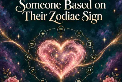 Glowing heart surrounded by the twelve zodiac signs
