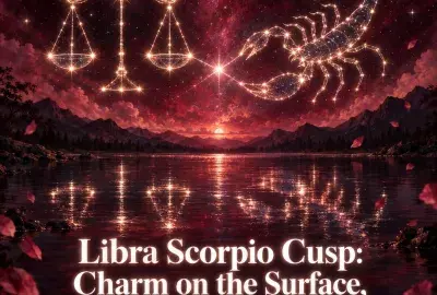 Libra and Scorpio constellations over a lake