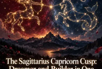 Sagittarius and Capricorn constellations meeting