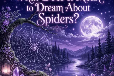 Dewy spider web glowing under a full moon