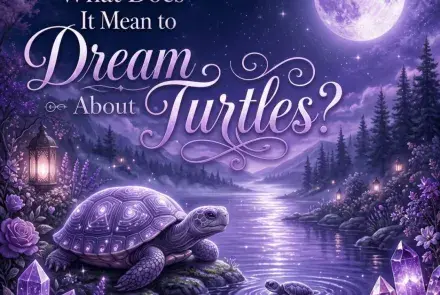 Turtle resting by moonlit water with a sea turtle